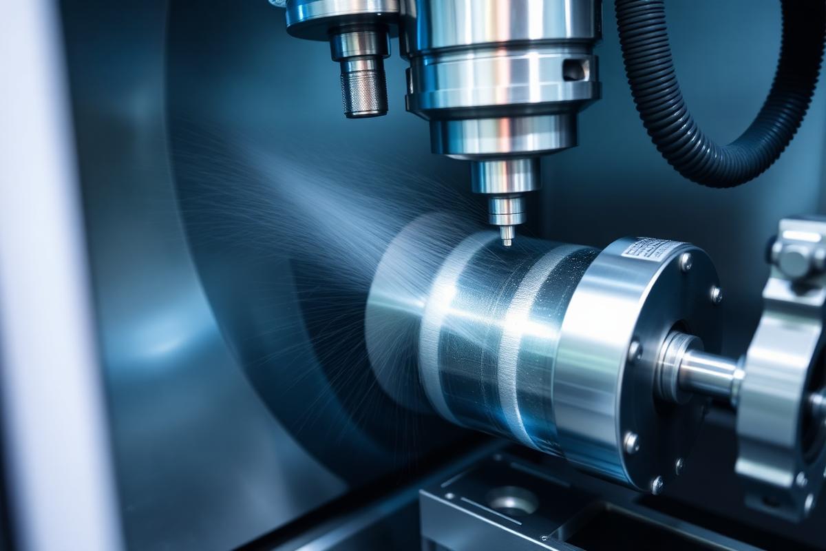 Precision CNC machining operation inside a professional machine shop